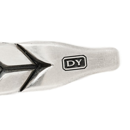 David Yurman Sterling Silver 7mm Chevron Woven Bracelet 3 of 4