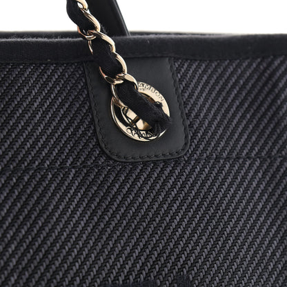 Chanel Mixed Fibers Small Deauville Tote Black 11 of 14