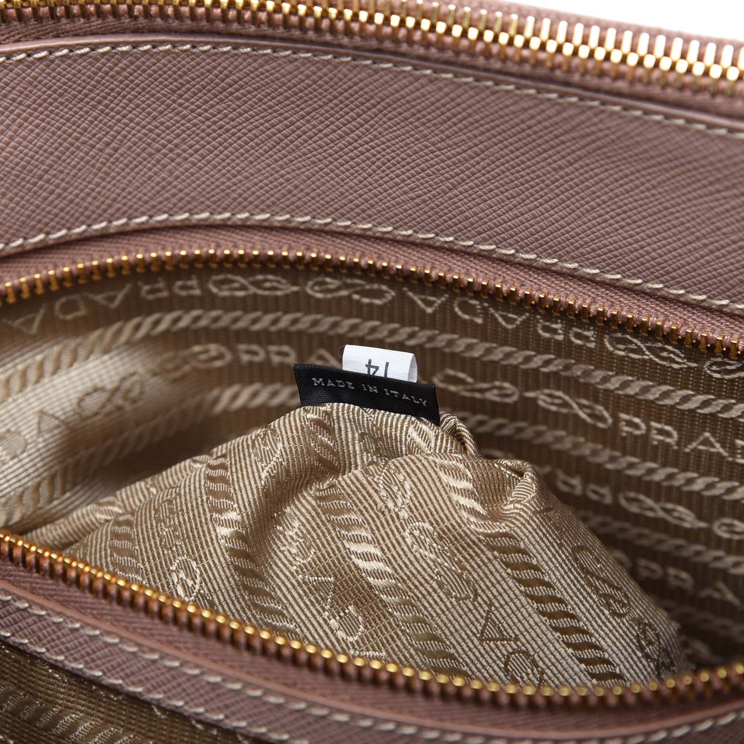 Prada Saffiano Lux Medium Tote Cammeo 9 of 10