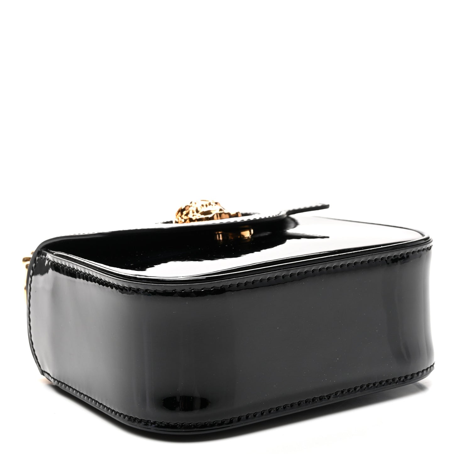 Patent Mini La Medusa Bag Black