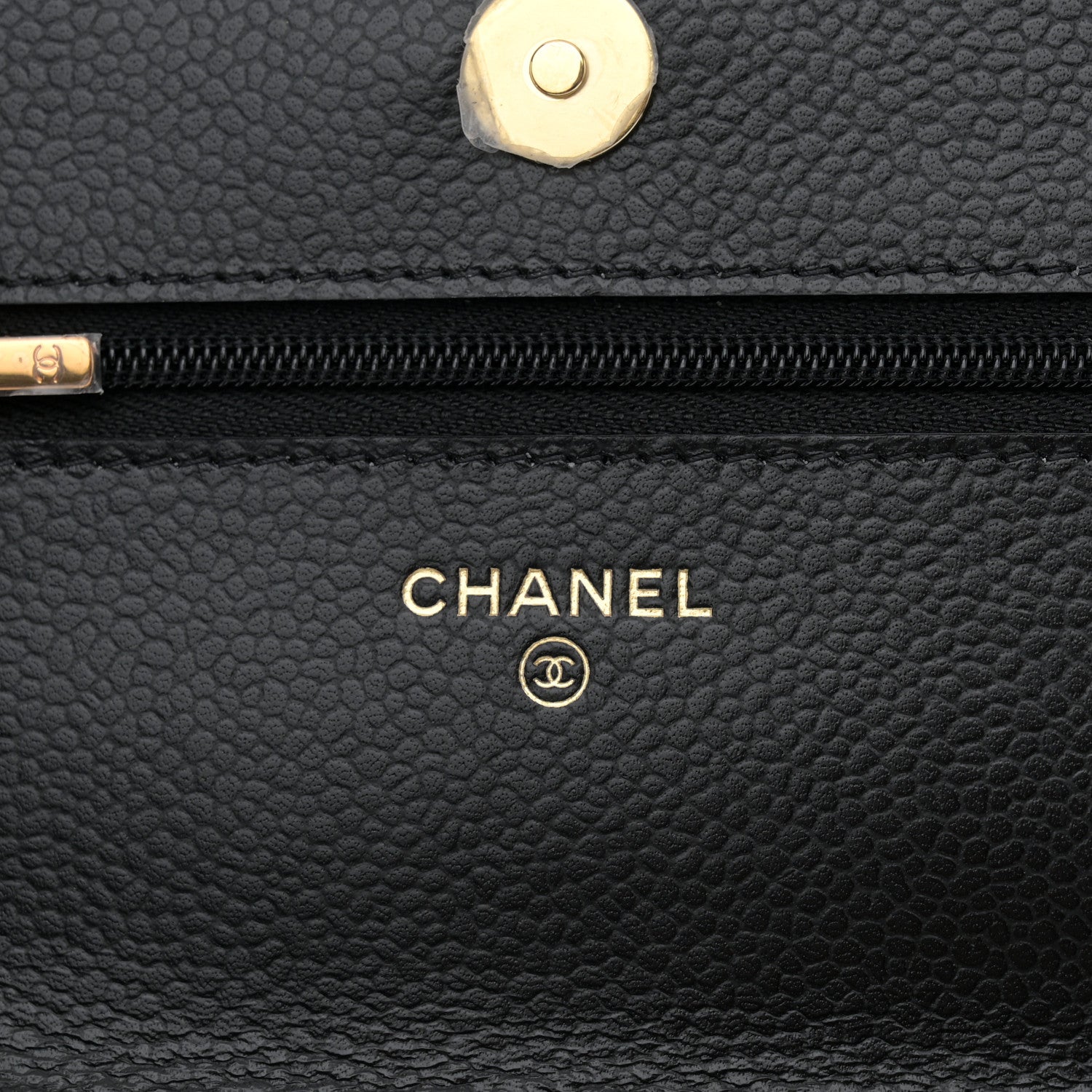 Chanel Caviar Quilted Wallet on Chain WOC Black 6 of 12