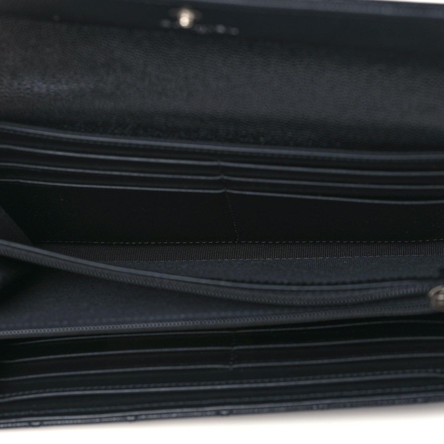 Chanel Caviar Quilted Large Boy Gusset Flap Wallet Black 5 of 8