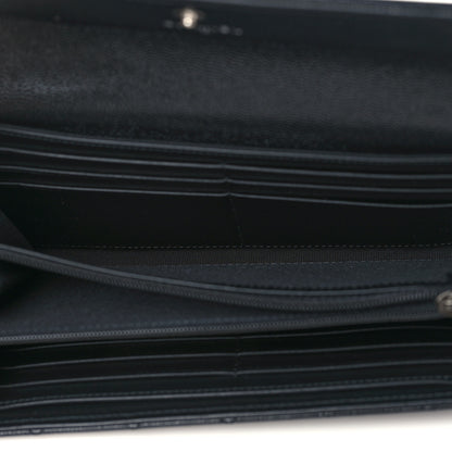 Chanel Caviar Quilted Large Boy Gusset Flap Wallet Black 5 of 8