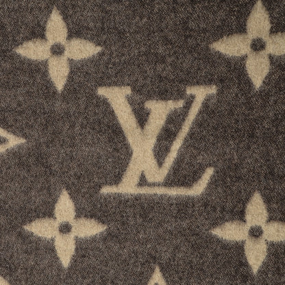 Louis Vuitton Wool Angora Monogram Blanket Marron 3 of 7
