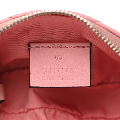 Gucci Calfskin Matelasse GG Marmont Key Pouch Wild Rose 6 of 10