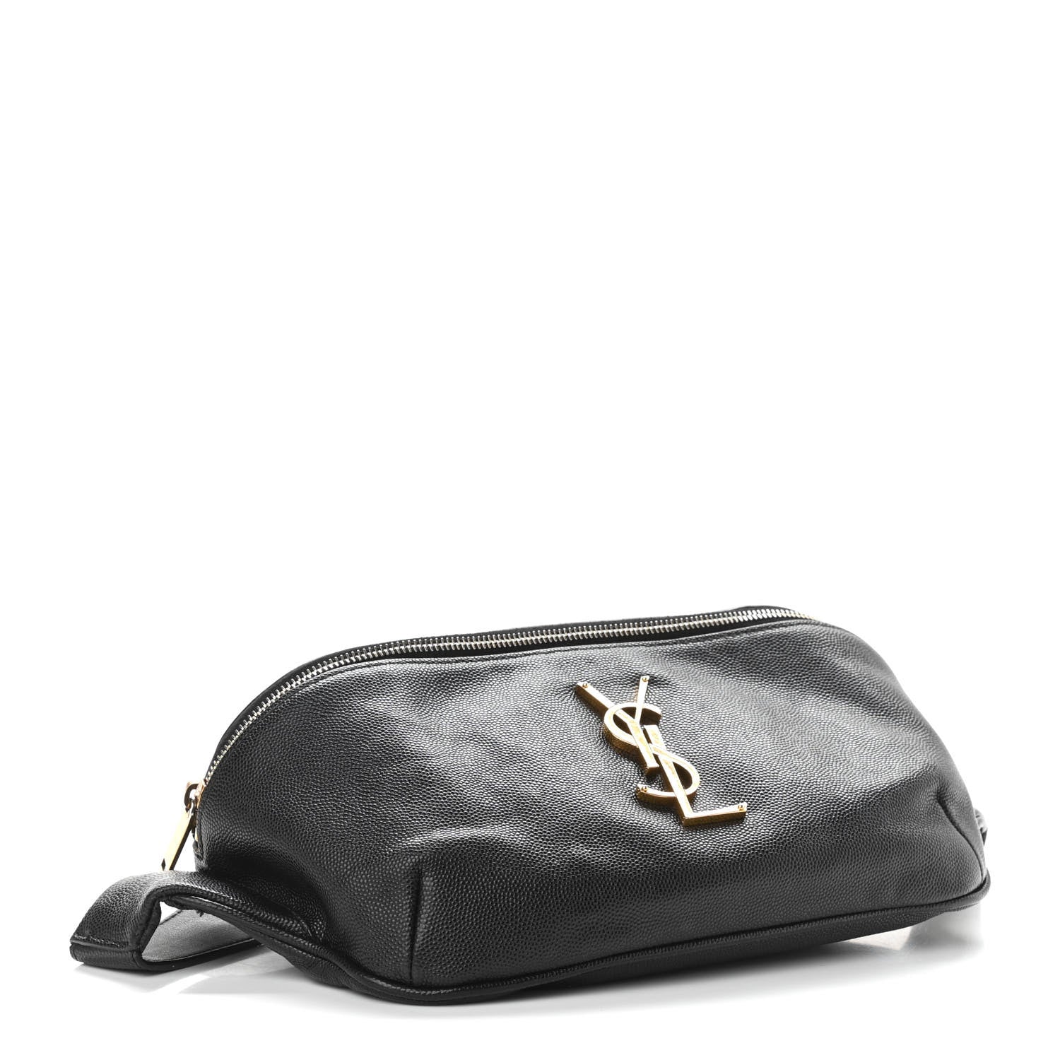 Saint Laurent Grain De Poudre Monogram Belt Bag Black 3 of 10