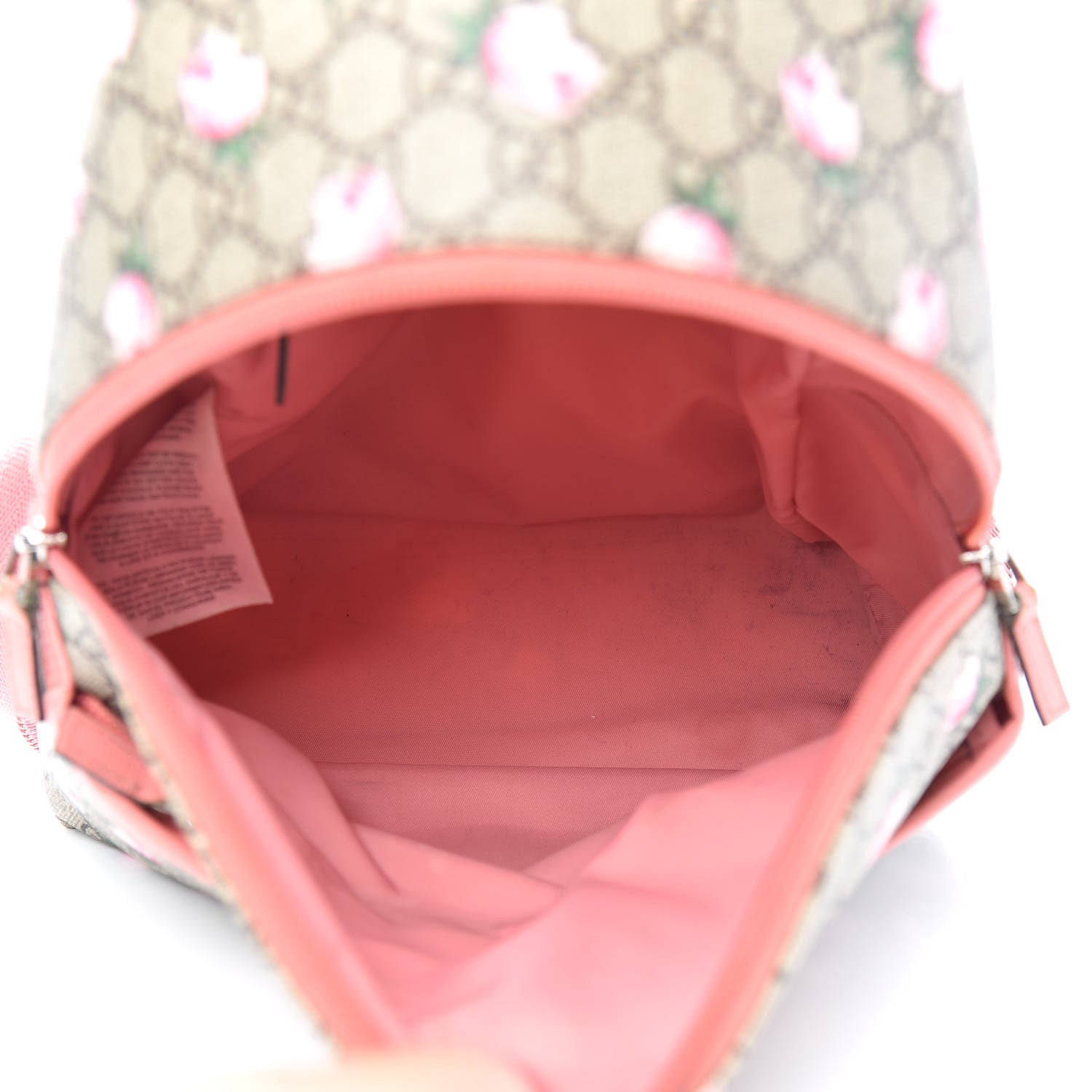 Gucci GG Supreme Monogram Rosebud Childrens Backpack Pink 4 of 9