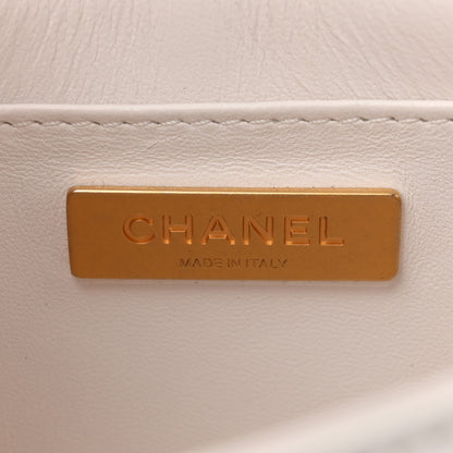 Chanel Lambskin Quilted Mini Flap Top Handle Bag White 6 of 11