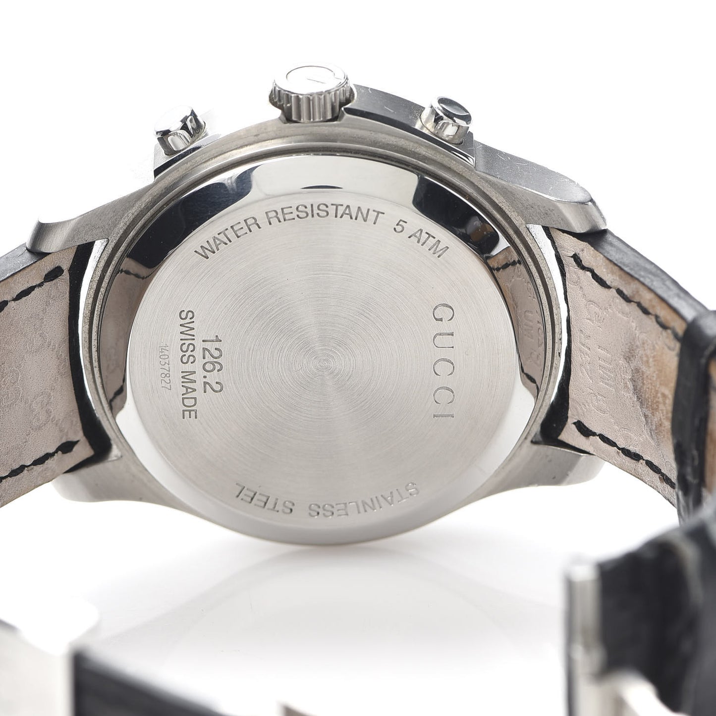 Stainless Steel Calfskin 44mm G-Timeless Chronograph Automatic Watch Black