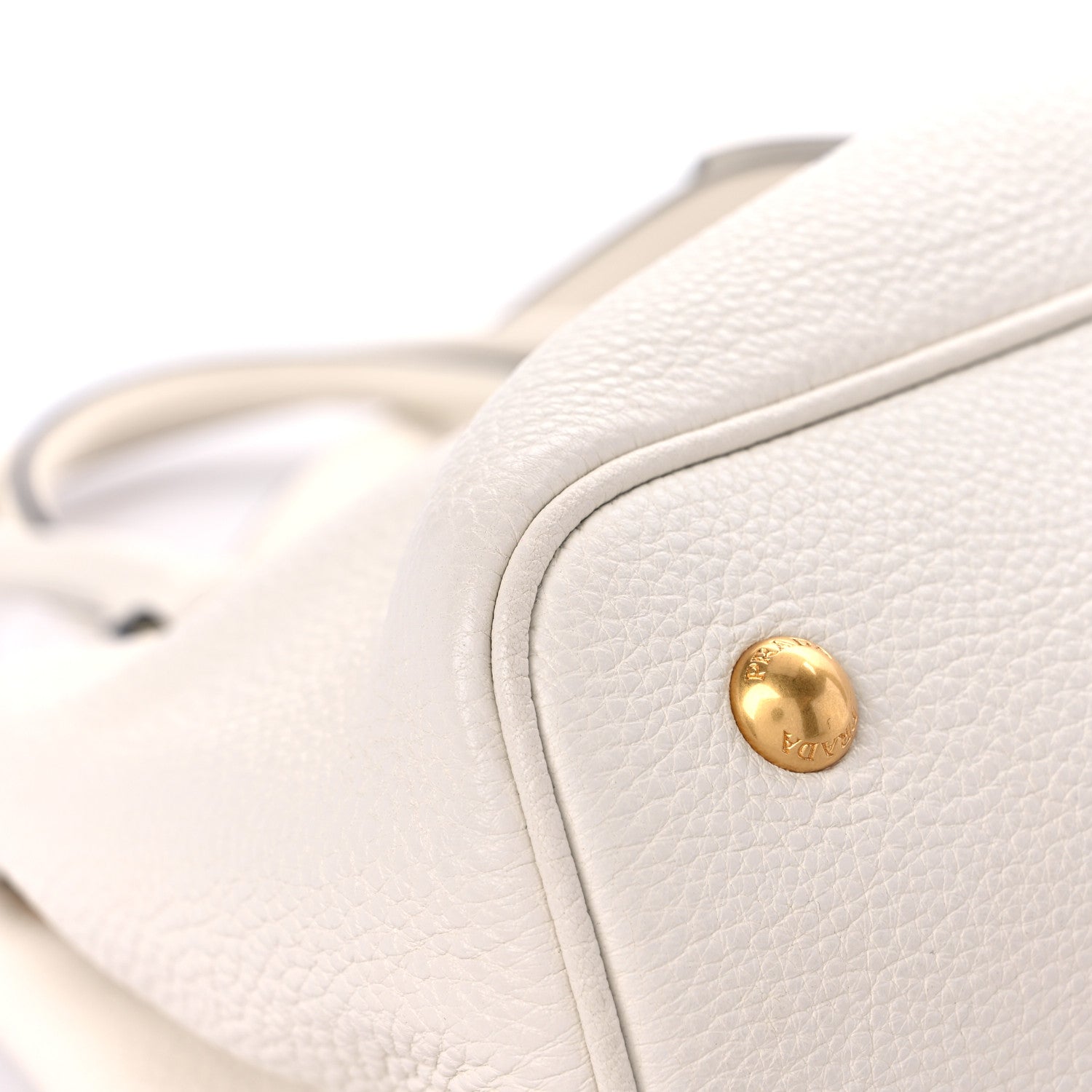 Prada Vitello Daino Shoulder Bag White 7 of 11