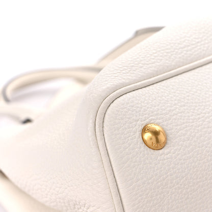 Prada Vitello Daino Shoulder Bag White 7 of 11