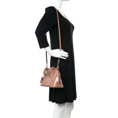 Louis Vuitton Vernis Alma BB Rose Velours 2 of 10