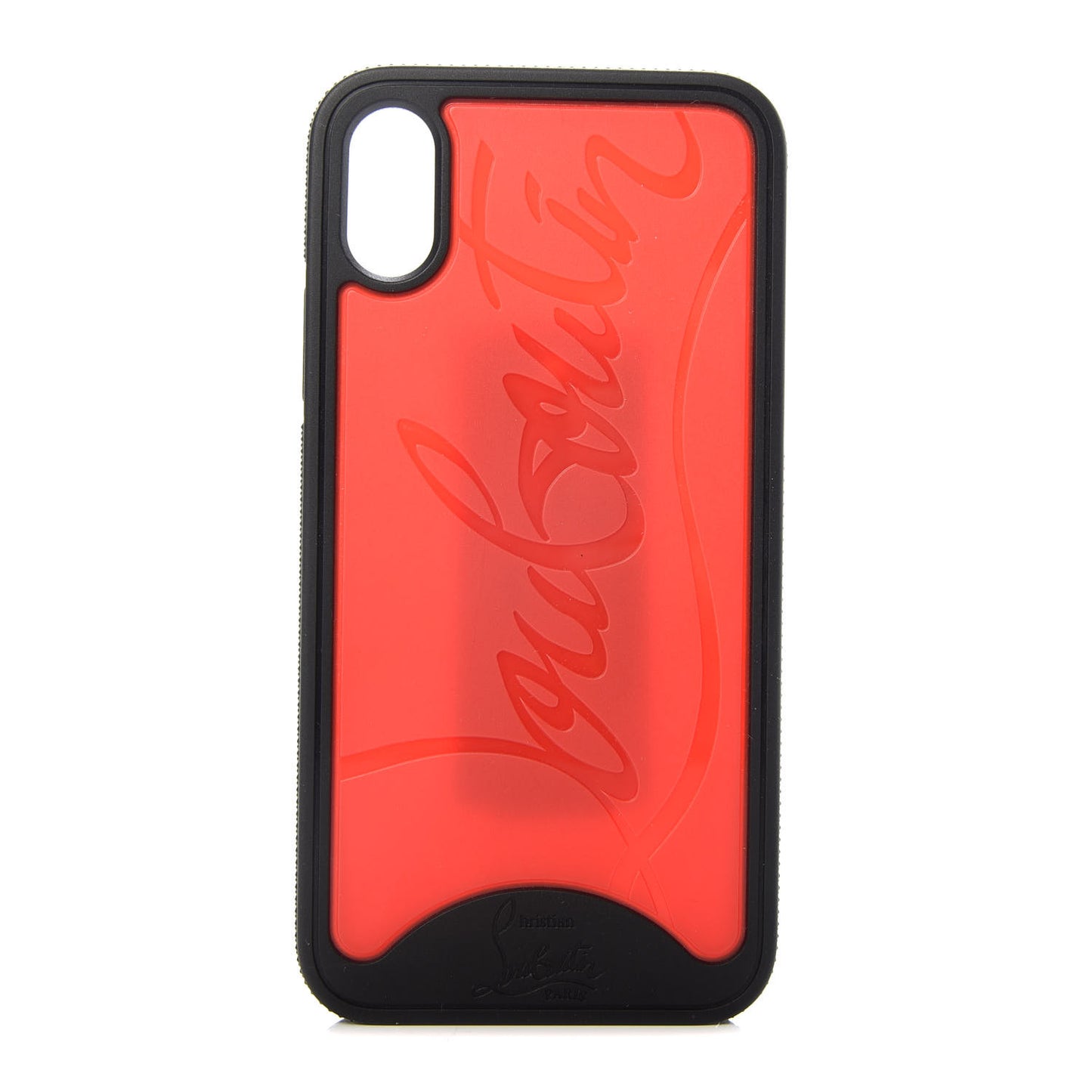 Rubber Loubiphone Sneakers iPhone X Case Black Red
