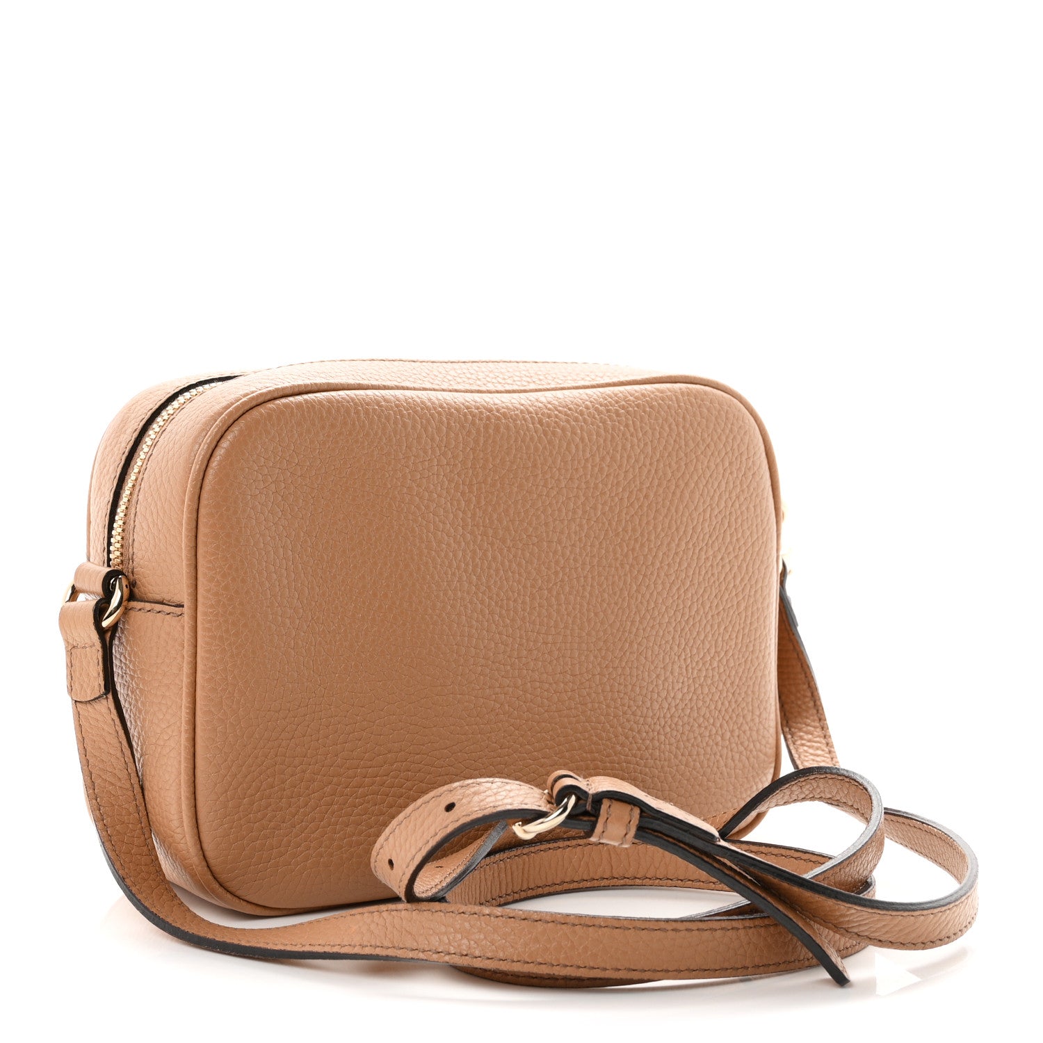 Gucci Pebbled Calfskin Small Soho Disco Bag Camelia 3 of 10