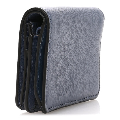 Chloe Grained Calfskin Marcie Compact Wallet Royal Navy 3 of 7