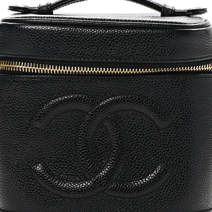 Chanel Caviar Vanity Cosmetic Case Black 5 of 13
