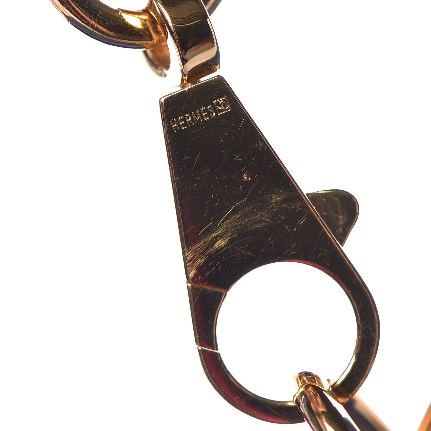 Hermes Togo Horseshoe Kelly Retourne 32 Bleu Electrique Rouge H 34 of 40