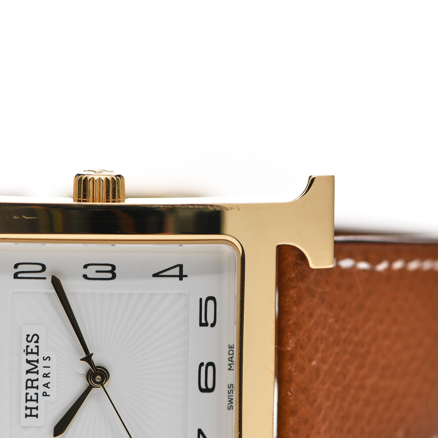 Stainless Steel Epsom 30.5mm Heure H Hour Quartz Watch Gold