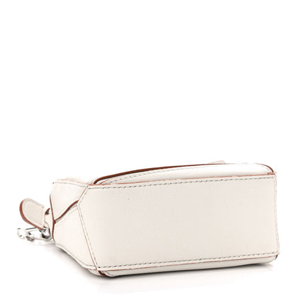 Loewe Calfskin Nano Puzzle Bag White 4 of 10