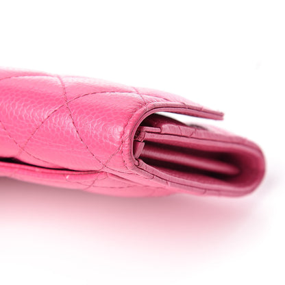 Chanel Caviar Quilted Small Flap Wallet Pink 12 of 22
