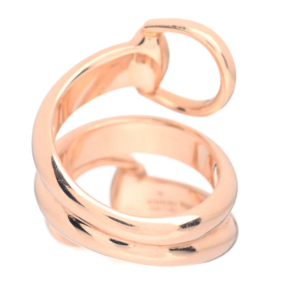 Gucci 18K Rose Gold Double Horsebit Ring 52 6 3 of 4