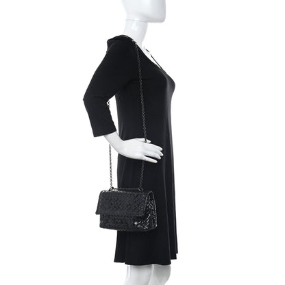 Bottega Veneta Ayers Intrecciato Baby Olimpia Shoulder Bag Black 2 of 10