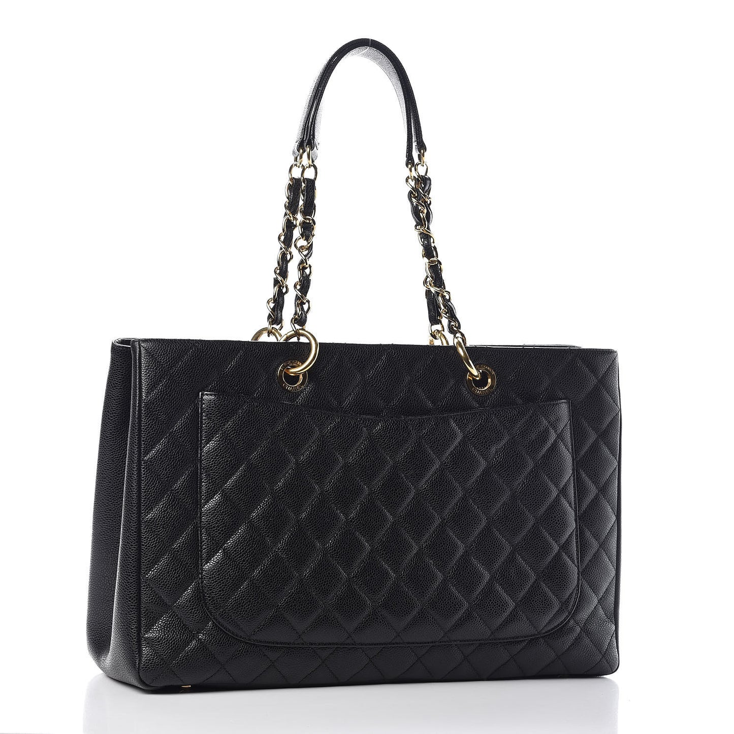 Caviar Quilted XL Grand Shopping Tote GST Black