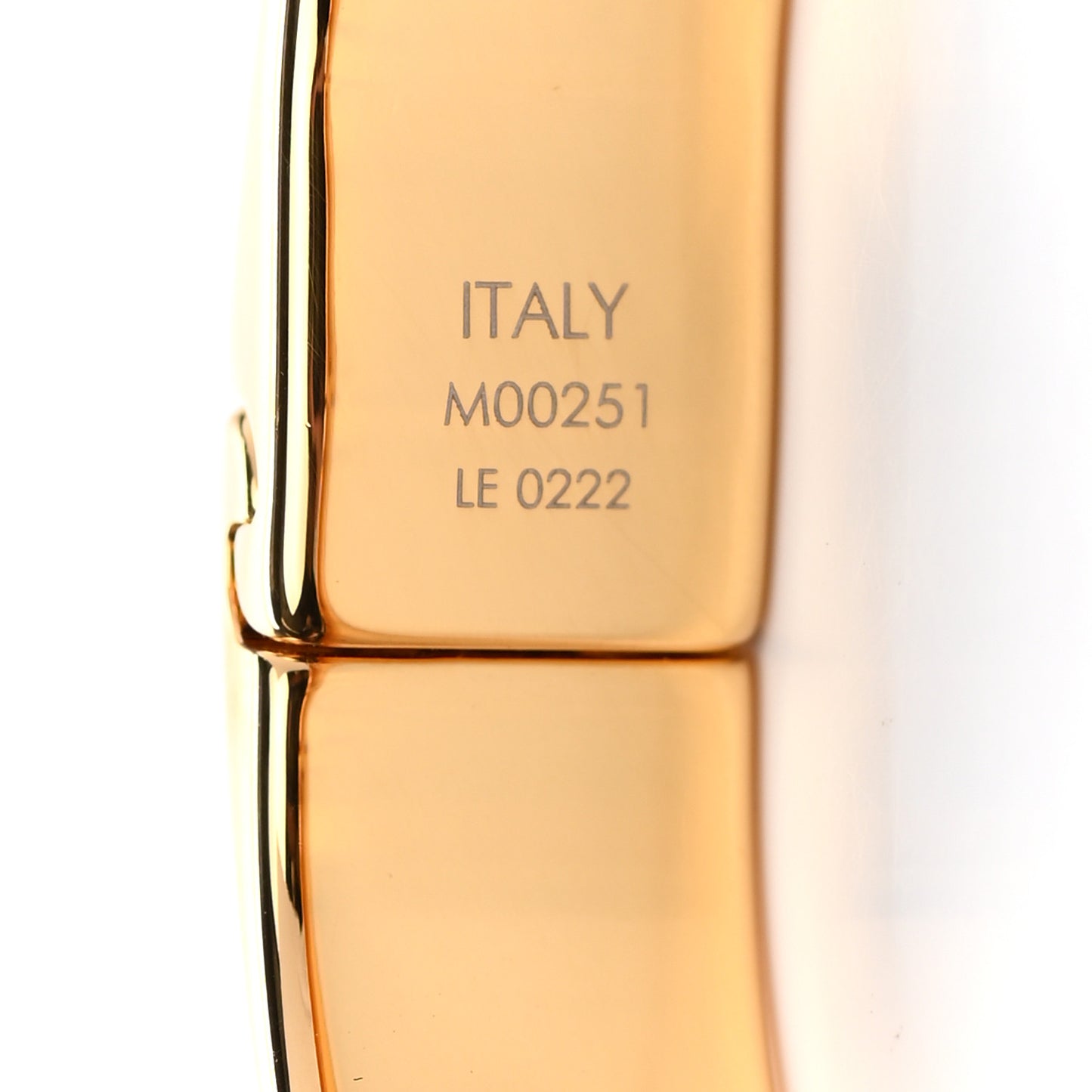 Brass Monogram Nanogram Cuff S Gold