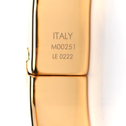 Louis Vuitton Brass Monogram Nanogram Cuff S Gold 6 of 6