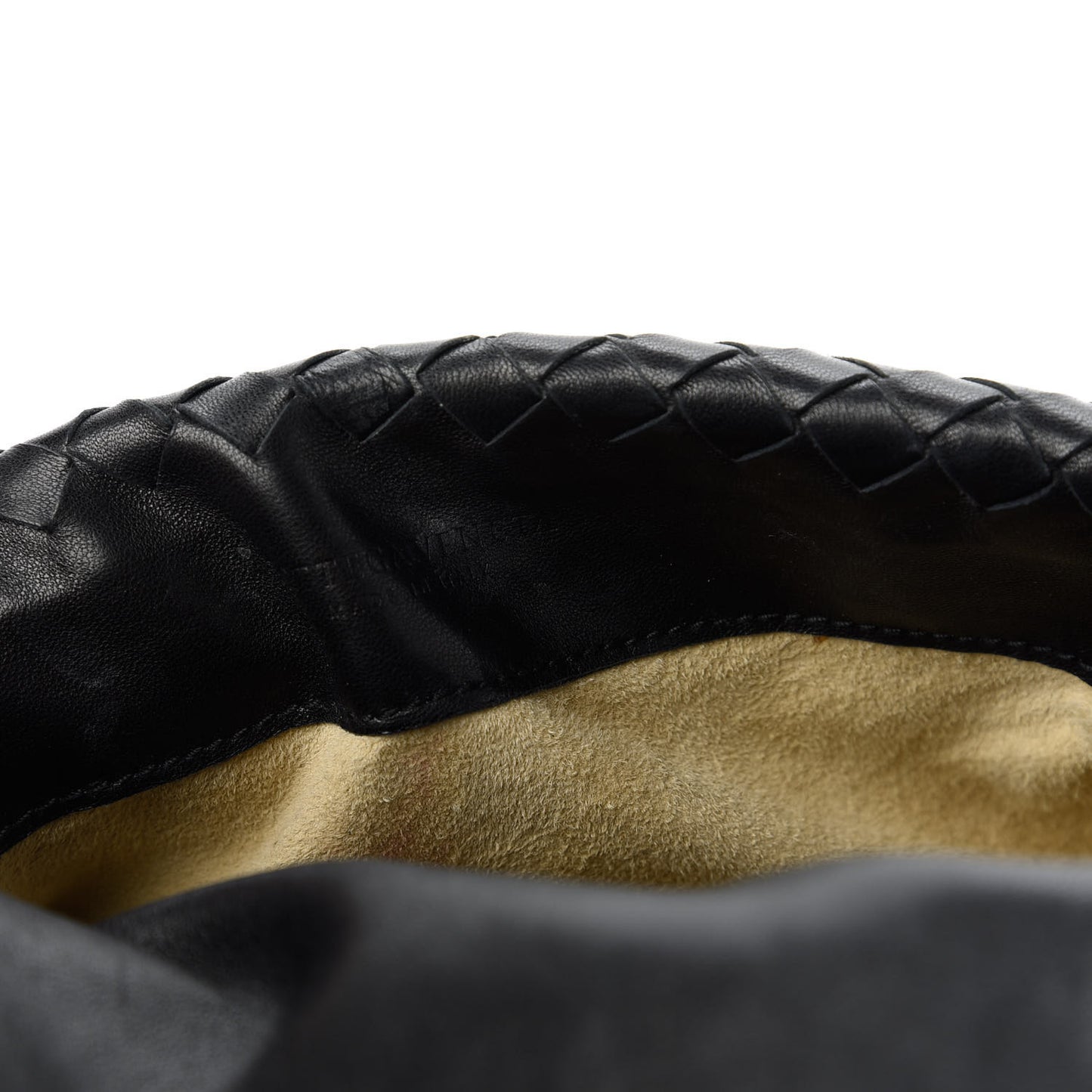 Nappa Intrecciato Braided Flap Shoulder Bag Black