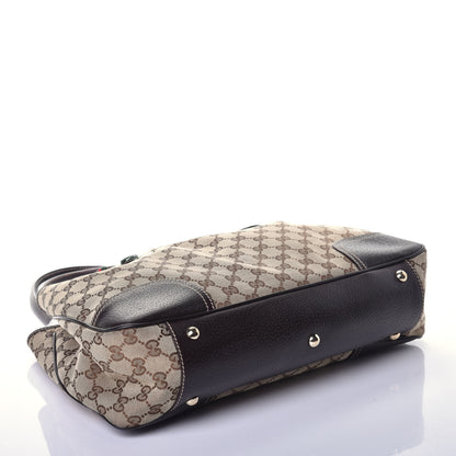 Gucci Monogram Medium Princy Tote Dark Brown 4 of 10