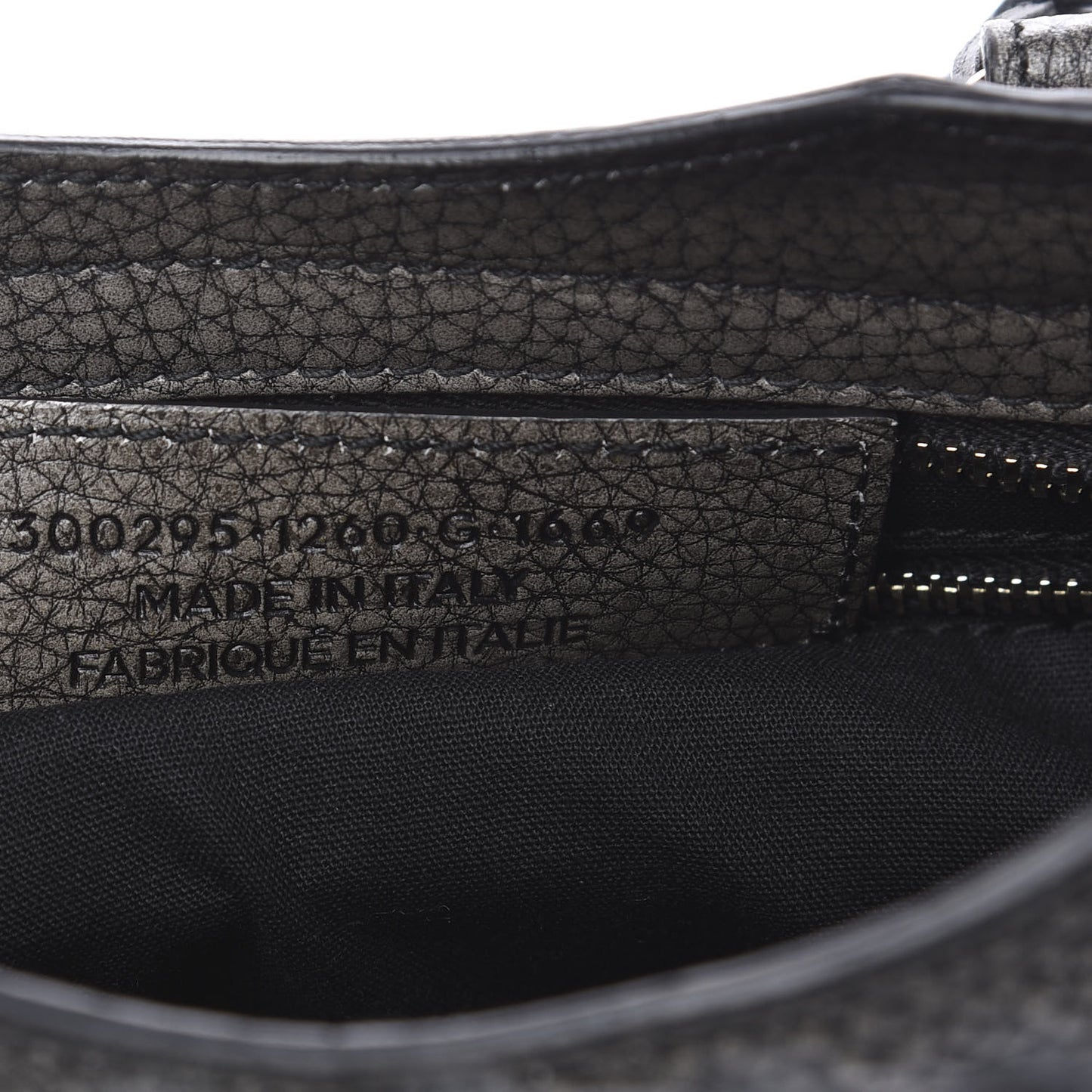 Grained Calfskin Classic Gold Hardware Mini City Ombre Grey Gradient
