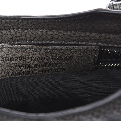 Balenciaga Grained Calfskin Classic Gold Hardware Mini City Ombre Grey Gradient 7 of 9