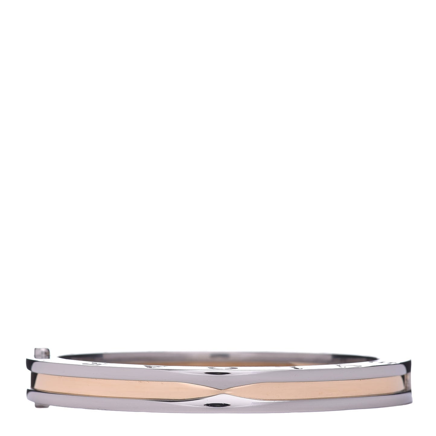 18K Yellow Gold Stainless Steel B.Zero1 Bangle Bracelet S