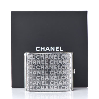 Chanel Metal Resin Logo Cuff Transparent 6 of 6