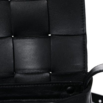 Bottega Veneta Lambskin Maxi Intrecciato Cassette Crossbody Bag Black 12 of 14