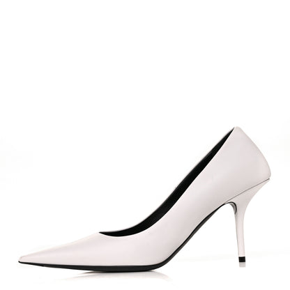 Balenciaga Soft Nappa Square Knife 80mm Pumps 39 White 1 of 8