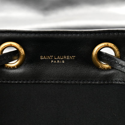 Saint Laurent Velvet Matelasse Vicky Backpack Black 6 of 14