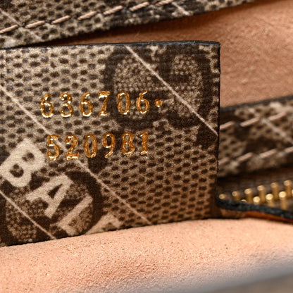 Gucci X BALENCIAGA GG Supreme Monogram Striped Logo Print Web Small Jackie 1961 Hobo Beige Ebony Mystic White 7 of 7