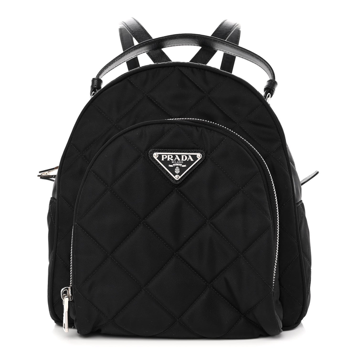 Prada Nylon Tessuto Impuntu Quilted Backpack Black 1 of 10