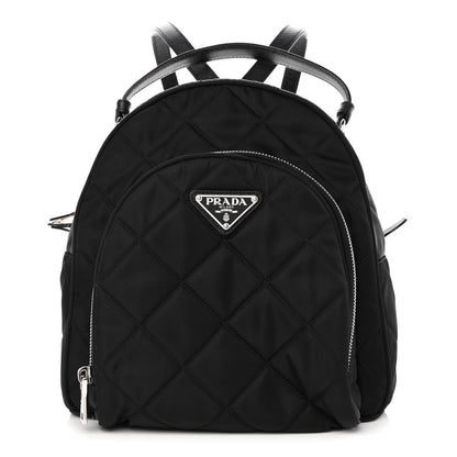 Prada Nylon Tessuto Impuntu Quilted Backpack Black 1 of 10