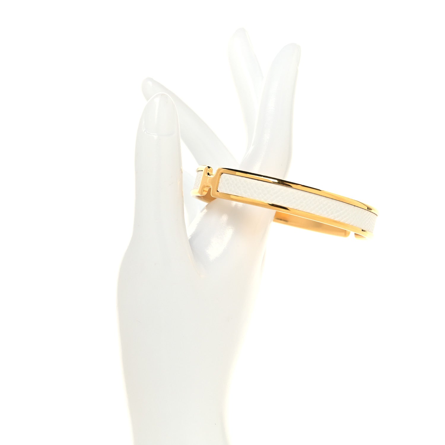 Hermes Epsom Olympe Bracelet T2 Craie 2 of 6