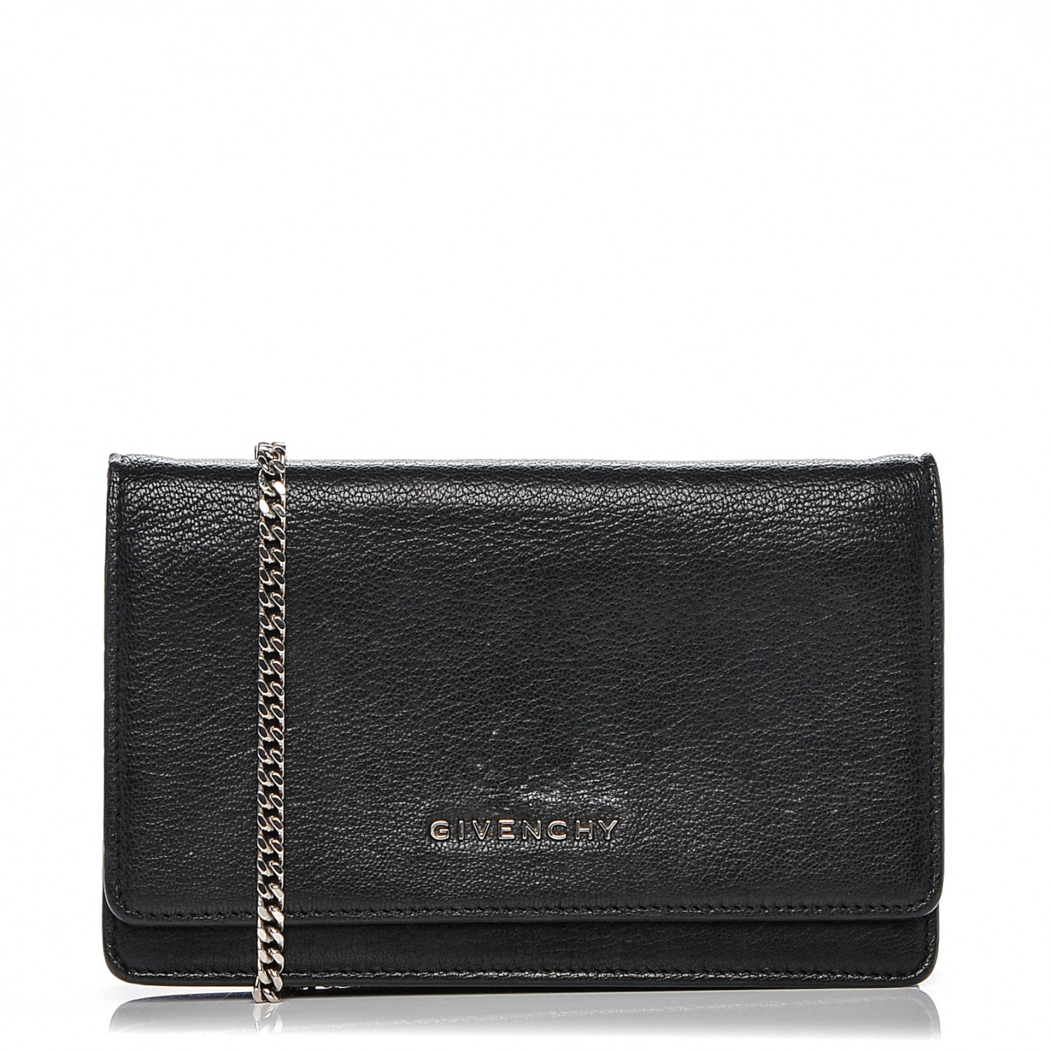 Givenchy Sugar Goatskin Pandora Chain Wallet Black 1 of 6
