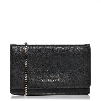 Givenchy Sugar Goatskin Pandora Chain Wallet Black 1 of 6