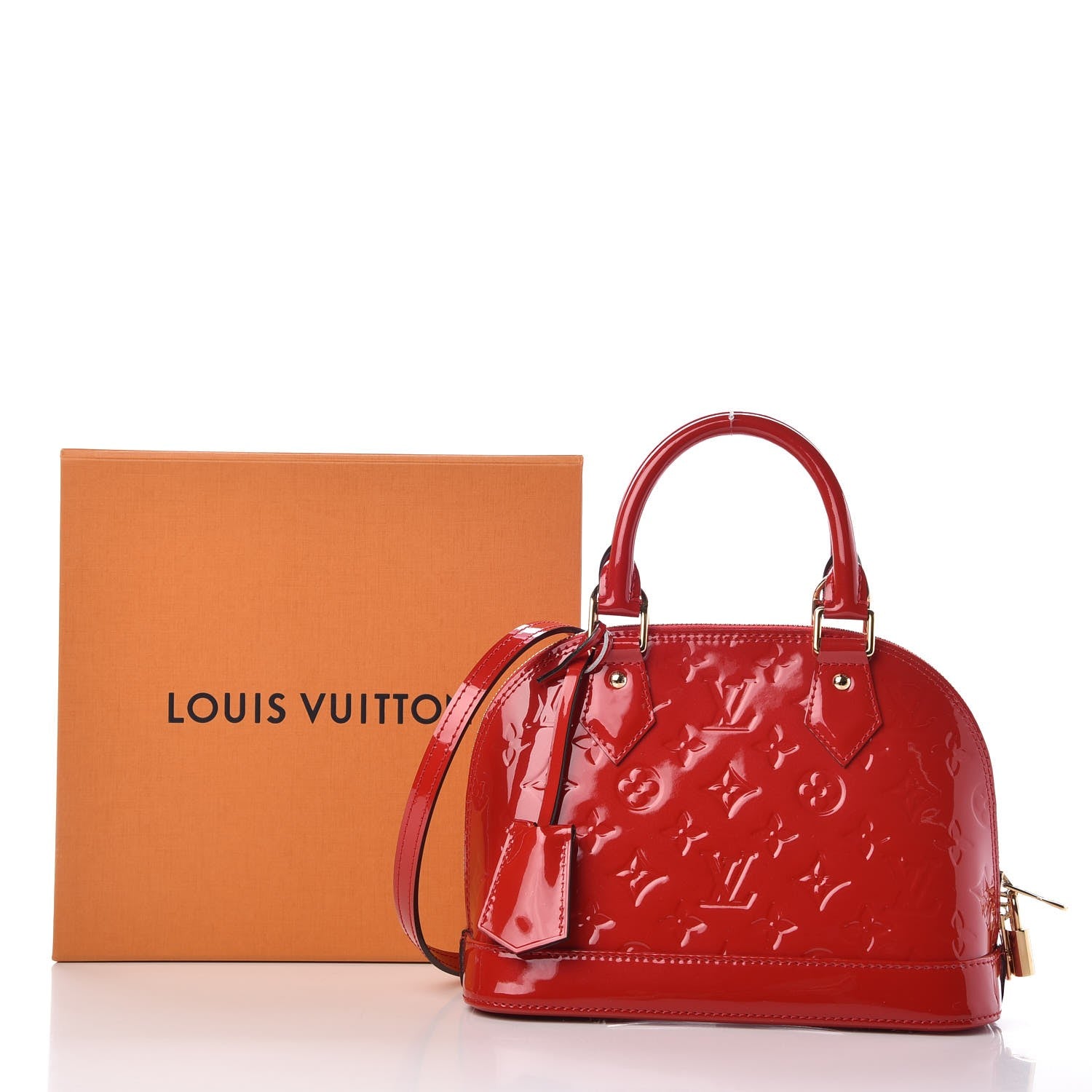 Louis Vuitton Vernis Alma BB Cherry 12 of 12