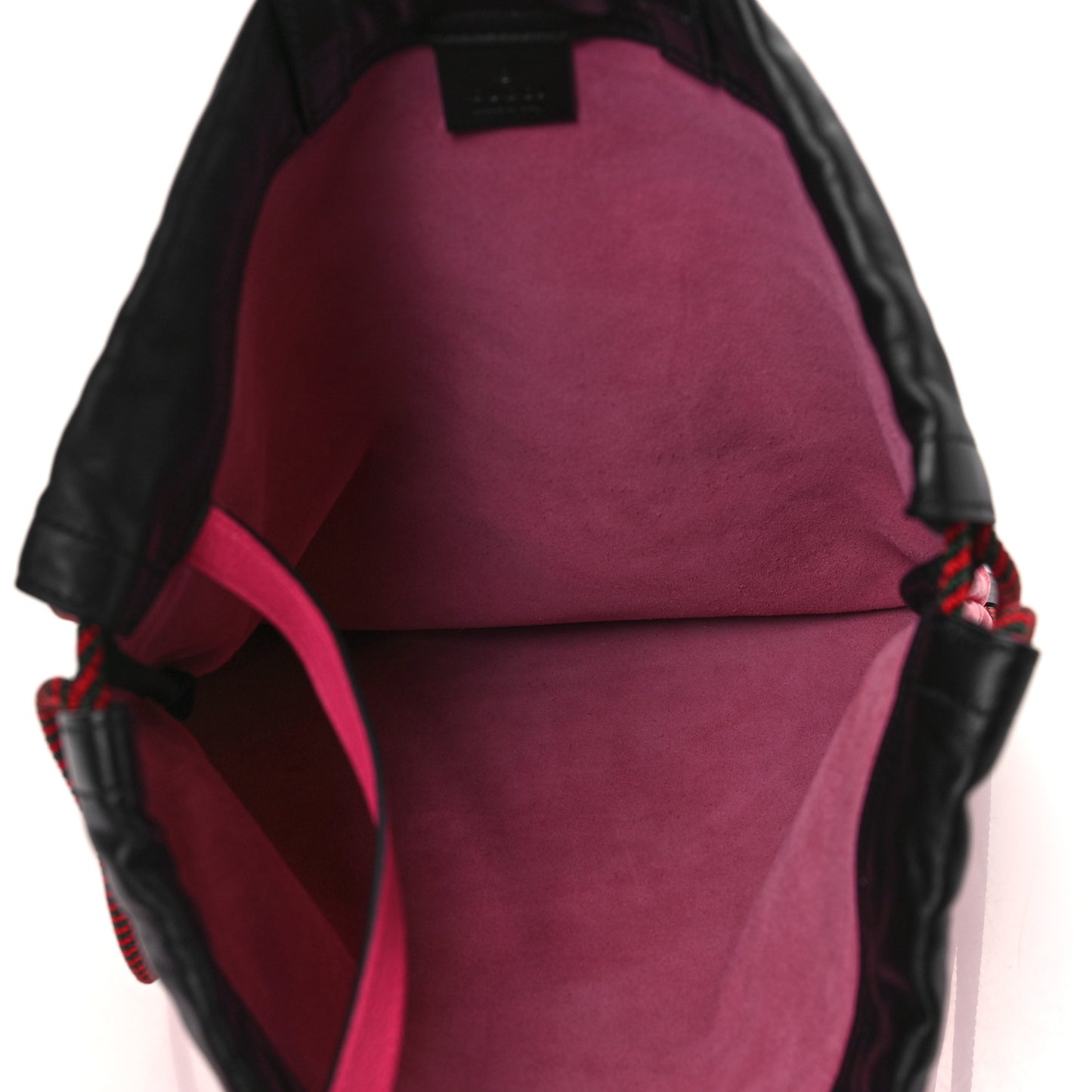 Grained Calfskin Logo Drawstring Backpack Box Pink Green Black