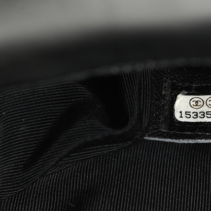 Chanel Glazed Calfskin Jumbo Boy Clutch Black 7 of 7
