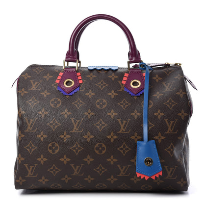 Louis Vuitton Monogram Totem Speedy 30 Magenta 1 of 9