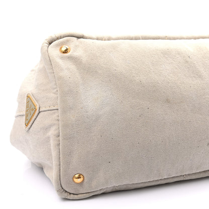 Prada Canapa Logo Shopping Tote Naturale 9 of 11