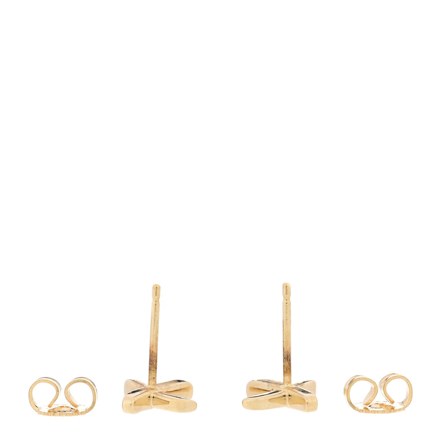 Tiffany 18K Yellow Gold Mini Paloma's Graffiti X Earrings 3 of 4